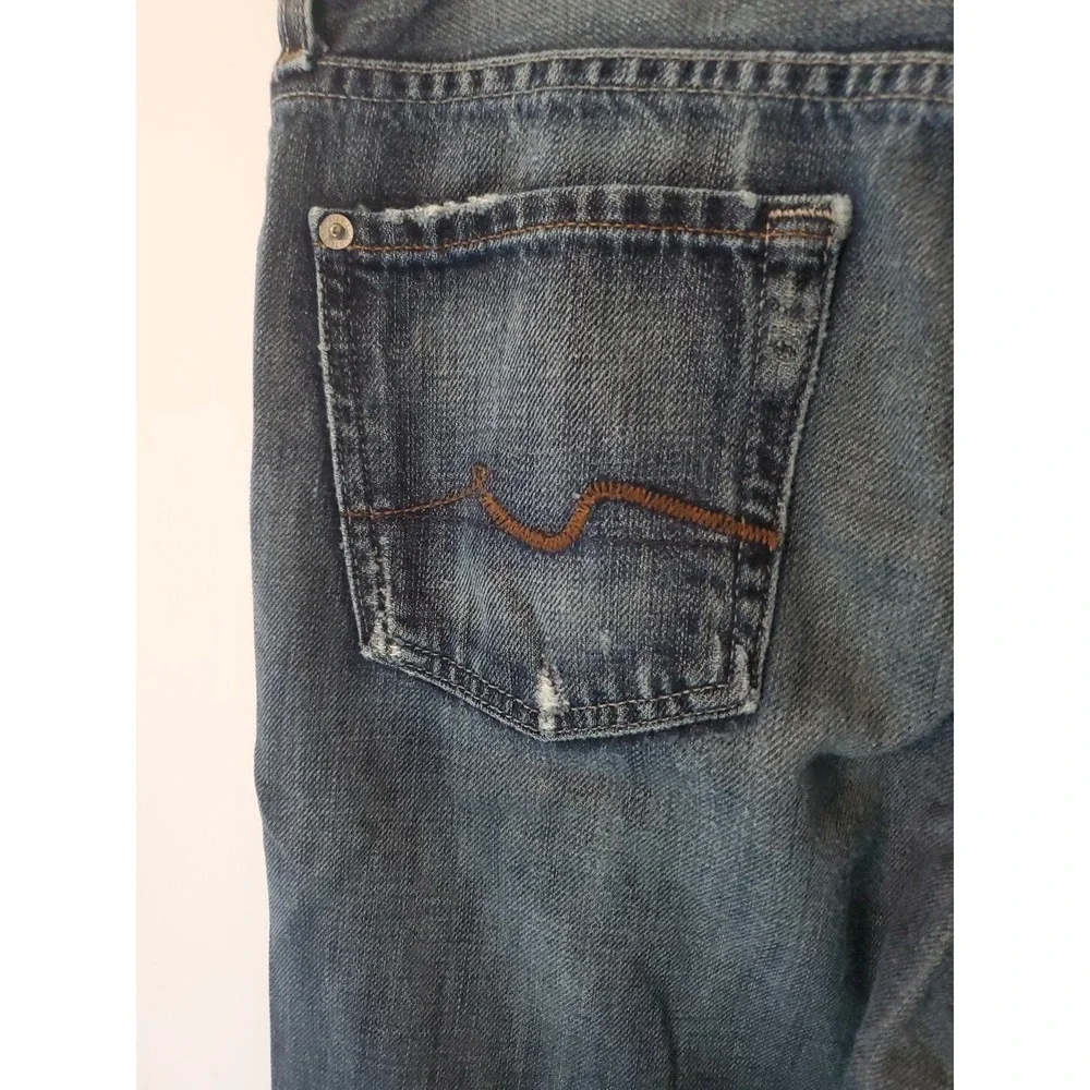 Mens 7 For All Mankind Relax Blue Jeans Size 30  Made USA ( T521290u-290u)